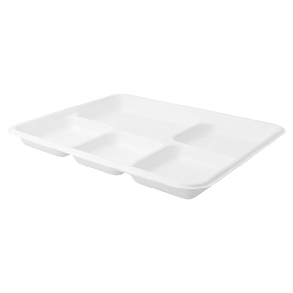 5-compartment tray