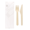 Fork and knife set in bag