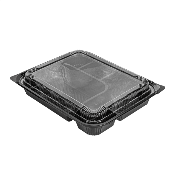 Lunchbox met 4 compartimenten en deksel