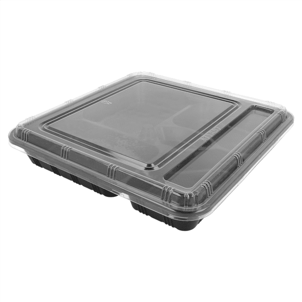 Lunchbox met 5 compartimenten en deksel