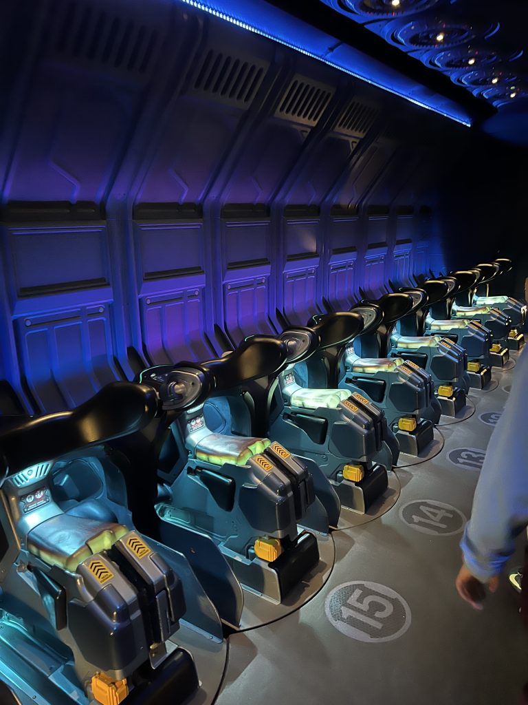 Ride vehicles for Flight of Passage