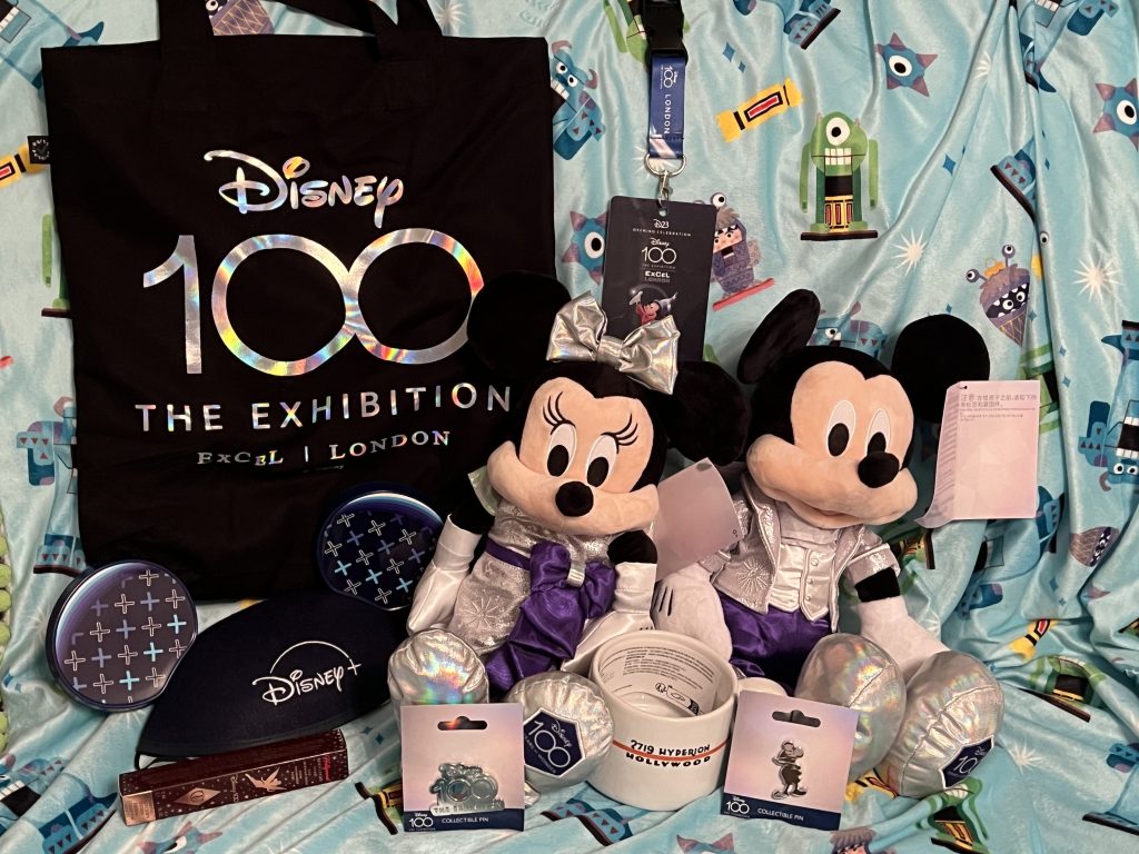 The contents of the goody bags (Minnie was mine, Mickey was Beans) and our lanyard