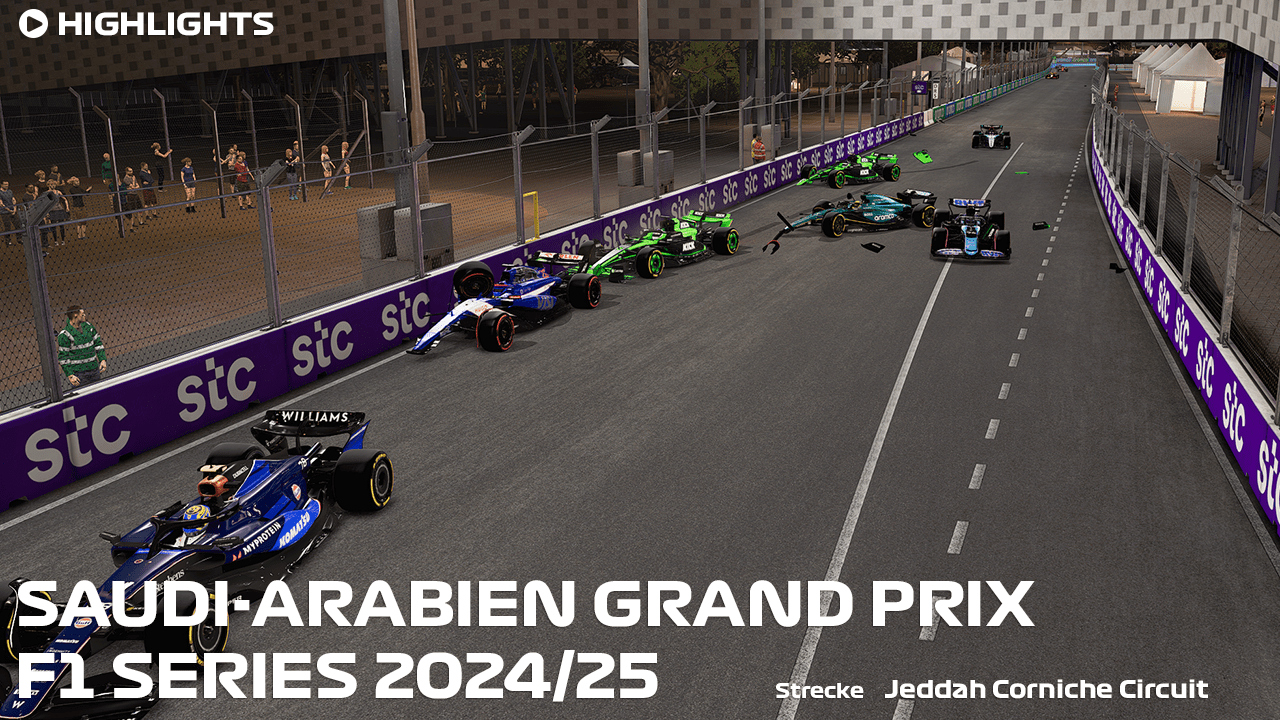 Rennbericht: SAUDI-ARABIEN Grand Prix – Distraction League F1 Series 2024/25