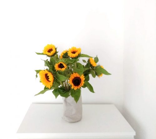 zonnebloemen, simpel, geluk, momenten, happy