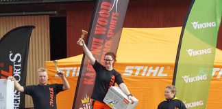 Sej nordjysk pige udfordrer skandinaviske skovhuggere til NM i TimbersportS