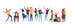 Inklusion: diverse people