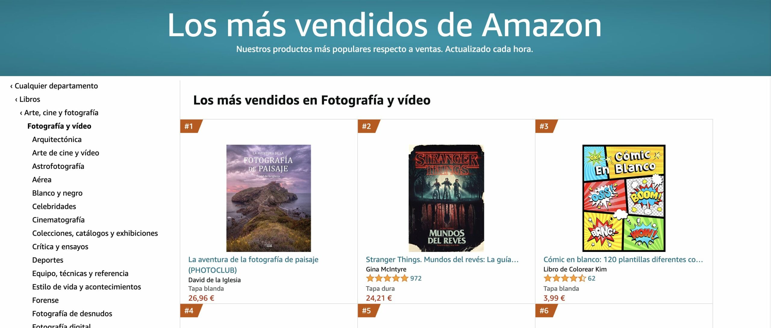 La Aventura de la Fotografía de Paisaje, líder de ventas en Amazon La Aventura de la Fotografía de Paisaje, líder de ventas en Amazon