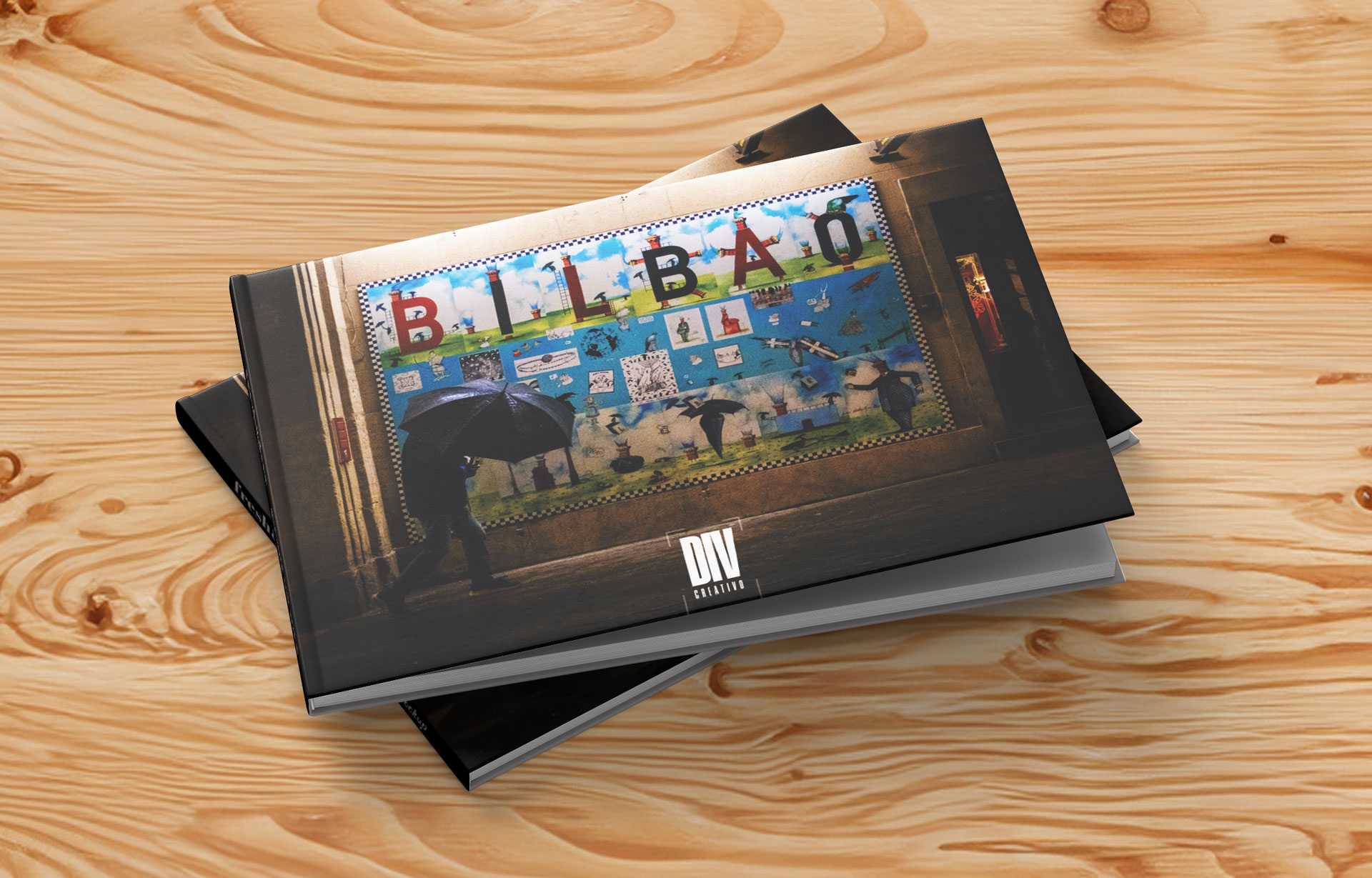 Portada fotolibro bilbao at night