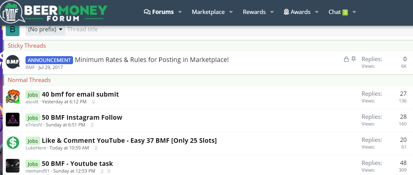 beermoneyforum marketplace