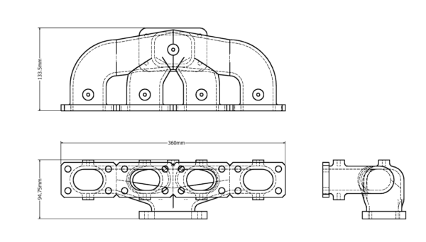 BMW M42_44 Turbo Manifold