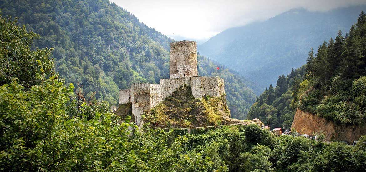 The castle is the pearl of Turkey and situated within the Black Sea region of the country
