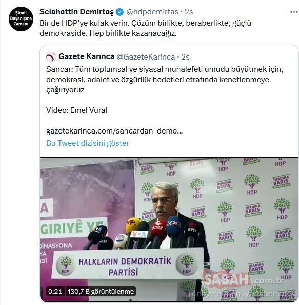 SON DAKİKA | İYİ Parti'nin kalktığı 6'lı masaya HDP gözünü dikti: Demirtaş'tan Kılıçdaroğlu'nun davetine yanıt