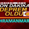 Kahramanmaraş Pazarcık’ta şiddetli deprem