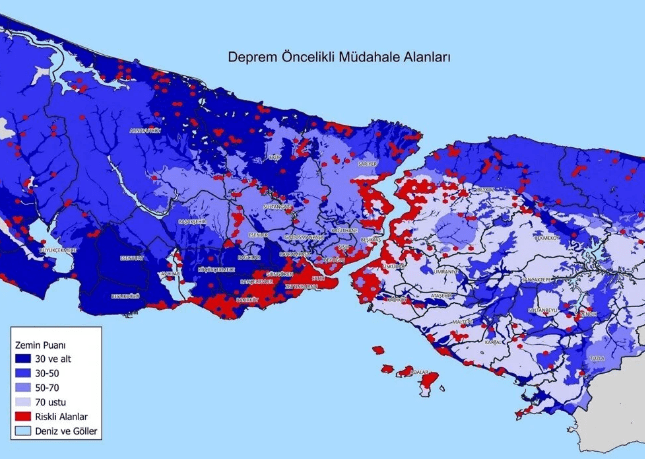 İstanbul'un kırmızı listesi! Mahalle mahalle deprem riski taşıyan ilçeler