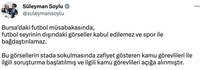 İyi Partili Mehmet Aslan Bursaspor-Amedspor maçında açılan posterleri savundu