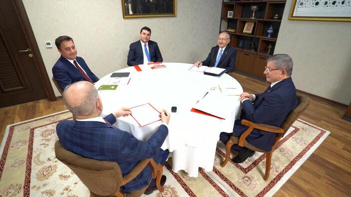 Millet İttifakı'nda yer alan 5 partinin genel başkanları buluştu