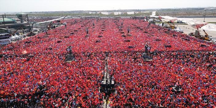 Cumhurbaşkanı Erdoğan 'Büyük İstanbul Mitingi'ne katılım sayısını açıkladı