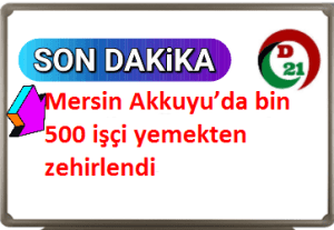 Mersin Akkuyu’da bin 500 işçi yemekten zehirlendi