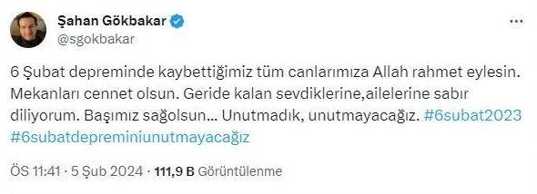 Ünlü isimlerden '6 Şubat depremi' paylaşımları! "Unutmadık, unutturmayacağız" - Resim: 1