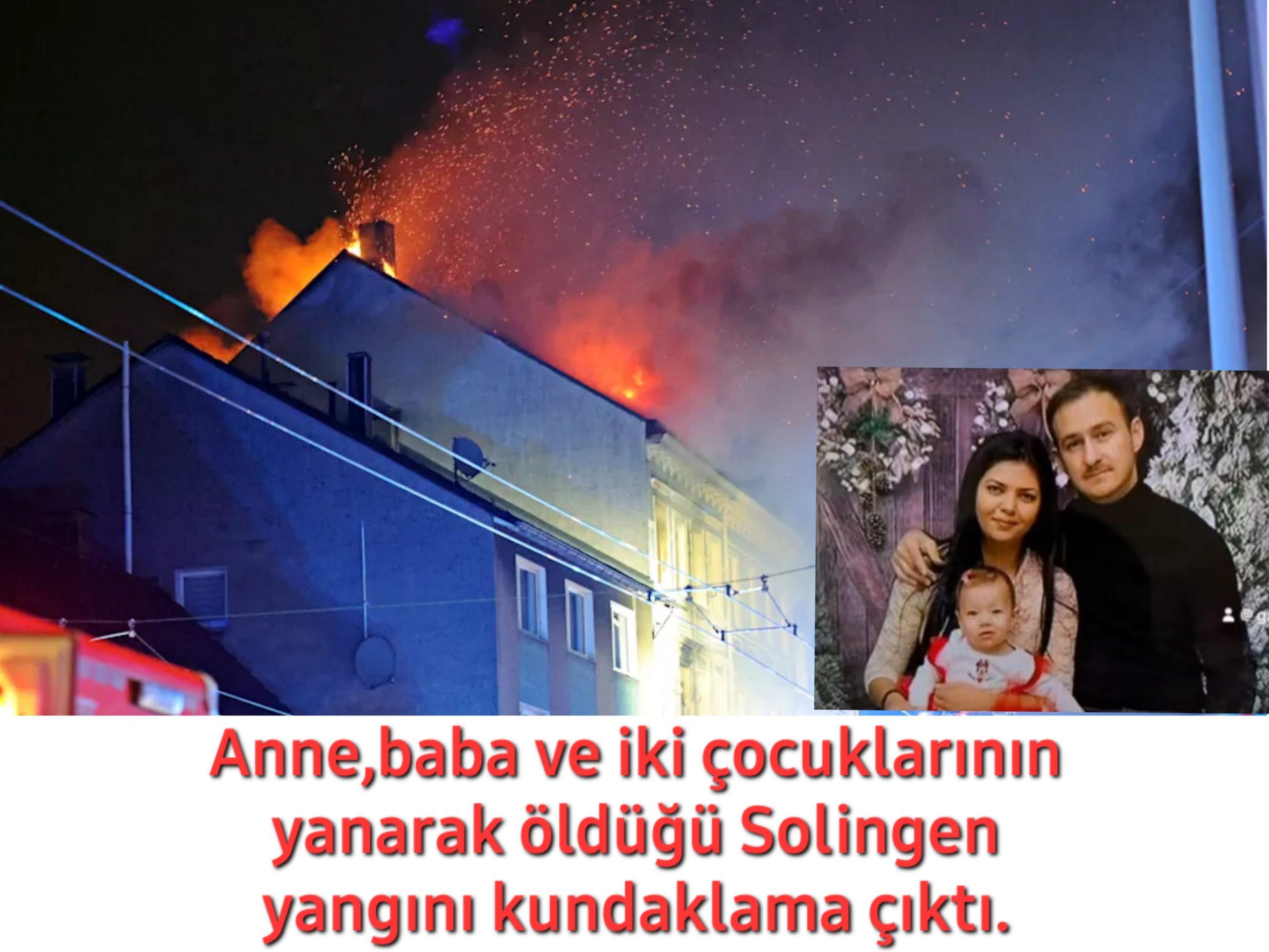 Solingen Yangını Kundaklama Çıktı.