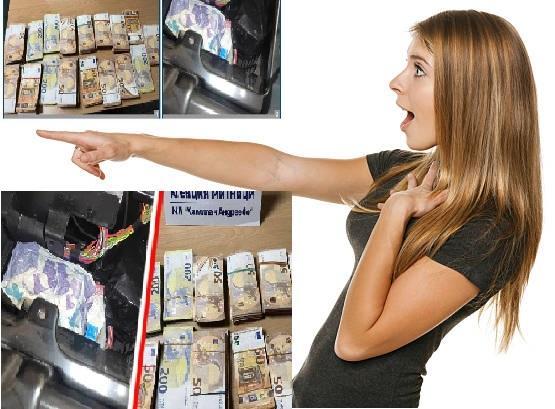 Bulgar gümrüğü, Türk plakalı bir araçta binlerce euro ele geçirdi.