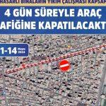 Diyarbakır’daki o cadde 4 gün trafiğe kapatılacak