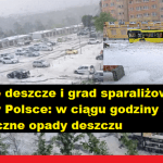 D21 News – Polonya’nın Gniezno kentinde sağanak yağış ve dolu hayatı felç etti.
