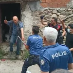 Çöp ev sahibi polis memurunu bıçakladı!