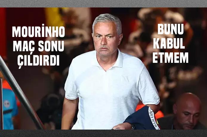 Jose Mourinho'dan maç sonu olay sözler! 'Kabul edilemez'