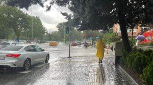 İstanbul’da beklenen yağış başladı