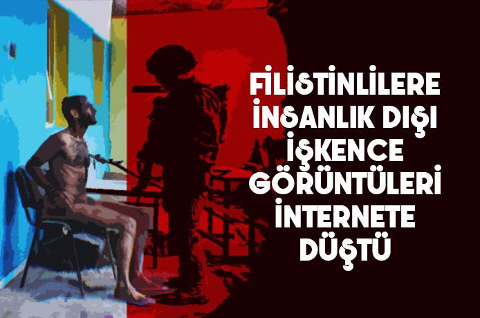 İsrailli gardiyanların Filistinlileree yaptığı insanlık dışı işkence görüntüsü sosyal medyaya düştü