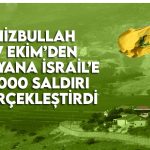 Hizbullah  7 Ekim’den bu yana İsrail’i 2.000 saldırı gerçekleştirdi