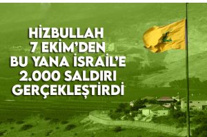 Hizbullah  7 Ekim'den bu yana İsrail'i 2.000 saldırı gerçekleştirdi