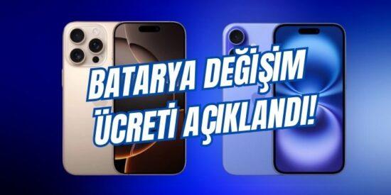 iPhone 16 Pro pil değişim ücreti uçuyor! iPhone 16 batarya değişimi çok pahalı!