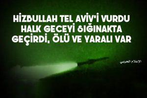 Hizbullah'ın Tel Aviv'e düzenlediği saldırıda ölü ve yaralılar var