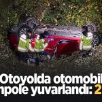 Otomobil şarampole yuvarlandı: 2 yaralı