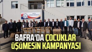 Bafra'da Çocuklar Üşümesin Kampanyası