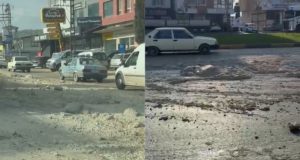 Hatay’da Hafriyat Kamyonundan Yola Moloz Saçıldı