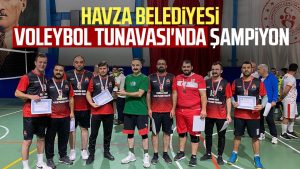 Havza Belediyesi Voleybol Turnavası'nda şampiyon