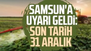 Samsun'a uyarı geldi: Son tarih 31 Aralık