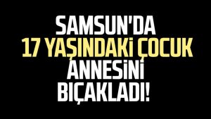 Samsun'da 17 yaşındaki çocuk annesini bıçakladı!