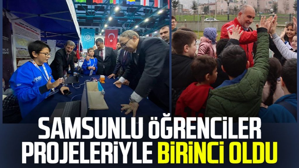 Samsunlu öğrenciler projeleriyle birinci oldu