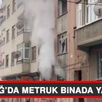 Elazığ’da Metruk Binada Yangın