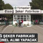 Elazığ Şeker Fabrikası 3 Personel Alımı Yapacak