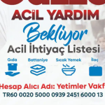 Yetimler Vakfı’ndan Gazze için yardım çağrısı