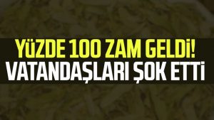 Yüzde 100 zam geldi! Vatandaşları şok etti