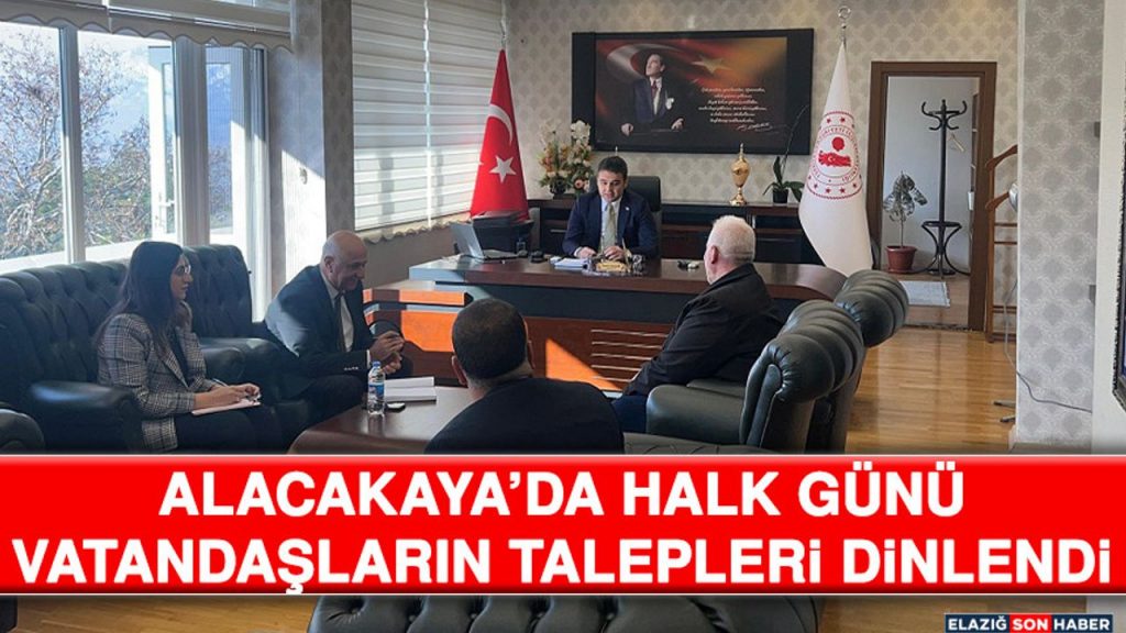 Alacakaya’da Halk Günü: Vatandaşların Talepleri Dinlendi