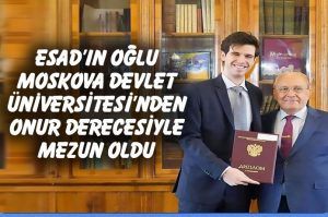 Beşşar Esad'ın oğlu Moskova Devlet Üniversitesi'nden onur derecesiyle mezun oldu