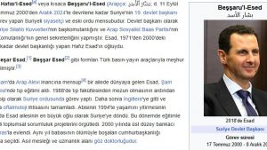 Beşşar Esed’in İktidardan Düşüşü Wikipedia’ya Yansıdı