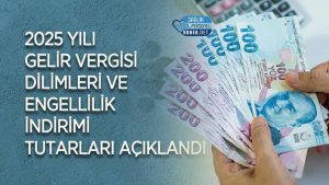 2025 Yılı Gelir Vergisi Dilimleri ve Engellilik İndirimi Tutarları Açıklandı